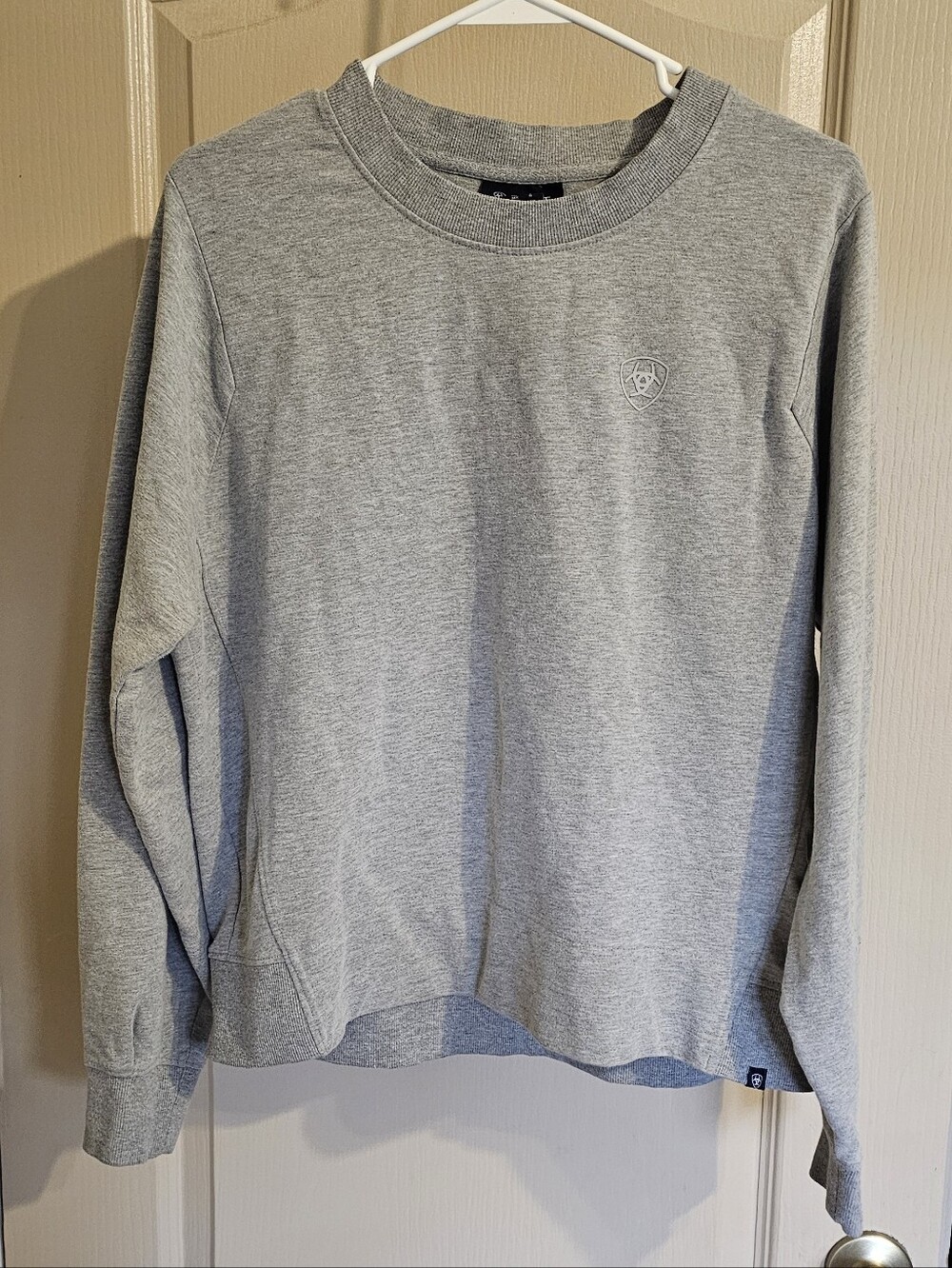 Ariat Womens Classic Gray Pullover Sweatshirt Large